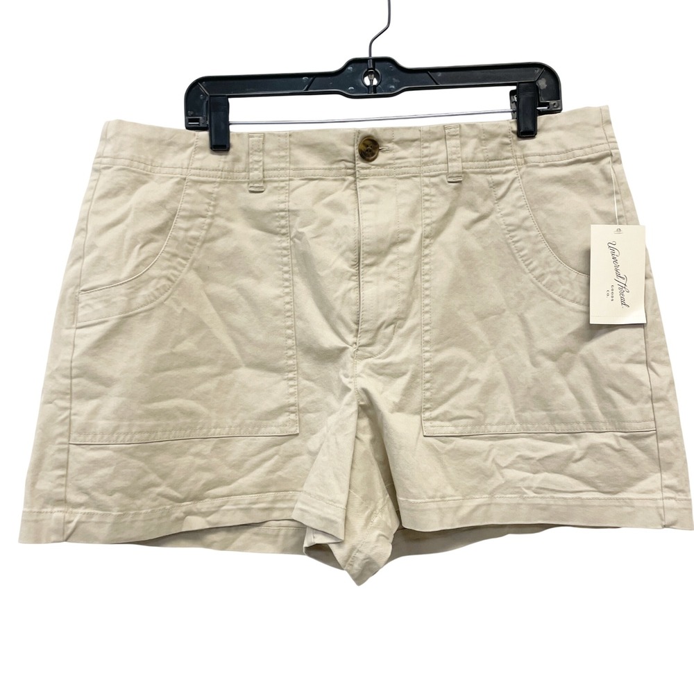 Universal Thread Women's Tan High Rise Utility Chino Shorts Size 14